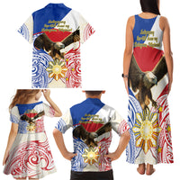 Philippines Independence Day Family Matching Tank Maxi Dress and Hawaiian Shirt Pilipinas Eagle 126th Anniversary