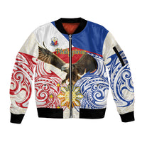 Philippines Independence Day Sleeve Zip Bomber Jacket Pilipinas Eagle 126th Anniversary