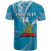 Custom Tonga Lavengamalie College T Shirt Tongan Ngatu Pattern LT14 - Polynesian Pride