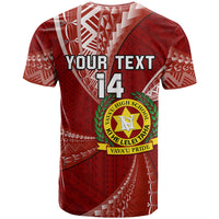 Custom Tonga Vavau High School T Shirt Tongan Ngatu Pattern LT14 - Polynesian Pride
