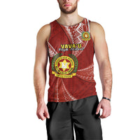 Personalised Tonga Vavau High School Men Tank Top Class Of Year Tongan Ngatu Pattern LT14 - Polynesian Pride