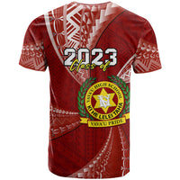 Custom Tonga Vavau High School T Shirt Class Of Year Tongan Ngatu Pattern LT14 - Polynesian Pride