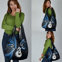 Nlue New Zealand Grocery Bag Aotearoa Silver Fern With Manaia Maori