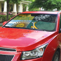 Rugby 2025 Championship Auto Sun Shade Combination of Southern Hemisphere Countries - Polynesian Pride