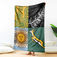 Rugby 2025 Championship Blanket Combination of Southern Hemisphere Countries - Polynesian Pride