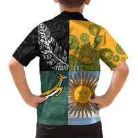 Personalised Rugby 2025 Championship Family Matching Puletasi and Hawaiian Shirt Combination of Southern Hemisphere Countries - Polynesian Pride