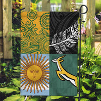 Rugby 2025 Championship Garden Flag Combination of Southern Hemisphere Countries - Polynesian Pride
