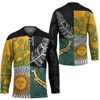 Personalised Rugby 2025 Championship Hockey Jersey Combination of Southern Hemisphere Countries - Polynesian Pride