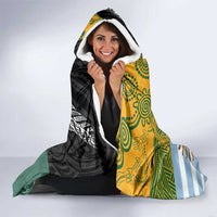Rugby 2025 Championship Hooded Blanket Combination of Southern Hemisphere Countries - Polynesian Pride
