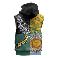 Personalised Rugby 2025 Championship Sleeveless Zip Hoodie Combination of Southern Hemisphere Countries - Polynesian Pride