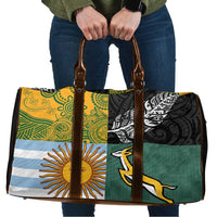 Rugby 2025 Championship Travel Bag Combination of Southern Hemisphere Countries LT14 Black - Polynesian Pride