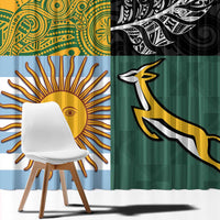 Rugby 2025 Championship Window Curtain Combination of Southern Hemisphere Countries - Polynesian Pride