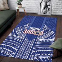 Manu Samoa Rugby 2026 Area Rug Samoan Pattern