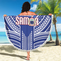 Manu Samoa Rugby 2026 Beach Blanket Samoan Pattern