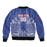 Custom Manu Samoa Rugby 2026 Bomber Jacket Samoan Pattern