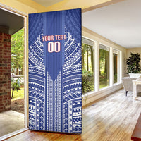 Custom Manu Samoa Rugby 2026 Door Cover Samoan Pattern