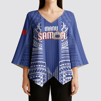 Custom Manu Samoa Rugby 2026 Kimono Sleeve Blouse Samoan Pattern
