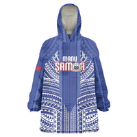 Custom Manu Samoa Rugby 2026 Wearable Blanket Hoodie Samoan Pattern