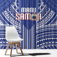Manu Samoa Rugby 2026 Window Curtain Samoan Pattern