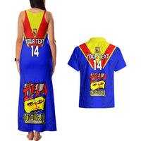 Custom Papua New Guinea Rugby Couples Matching Tank Maxi Dress And Hawaiian Shirt Hela Wigmen PNG Polynesian Pattern LT14 - Polynesian Pride