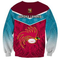 Papua New Guinea Rugby Sweatshirt Goroka Lahanis PNG Polynesian Pattern LT14 - Polynesian Pride