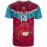 Custom Papua New Guinea Rugby T Shirt Goroka Lahanis PNG Polynesian Pattern LT14 - Polynesian Pride