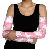 Pink Aloha Hawaii Arm Sleeves Monstera Hibiscus Plumeria Seamless Vibes - Polynesian Pride
