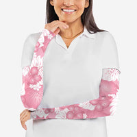 Pink Aloha Hawaii Arm Sleeves Monstera Hibiscus Plumeria Seamless Vibes - Polynesian Pride