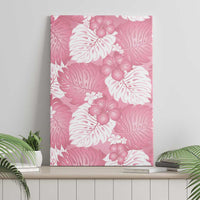 Pink Aloha Hawaii Canvas Wall Art Monstera Hibiscus Plumeria Seamless Vibes LT14 - Polynesian Pride