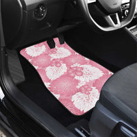 Pink Aloha Hawaii Car Mats Monstera Hibiscus Plumeria Seamless Vibes - Polynesian Pride