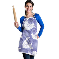 Purple Aloha Hawaii Apron Monstera Hibiscus Plumeria Seamless Vibes LT14 - Polynesian Pride