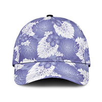 Purple Aloha Hawaii Classic Cap Monstera Hibiscus Plumeria Seamless Vibes LT14 Universal Fit Purple - Polynesian Pride