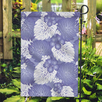 Purple Aloha Hawaii Garden Flag Monstera Hibiscus Plumeria Seamless Vibes - Polynesian Pride
