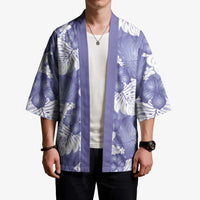 Purple Aloha Hawaii Kimono Monstera Hibiscus Plumeria Seamless Vibes - Polynesian Pride