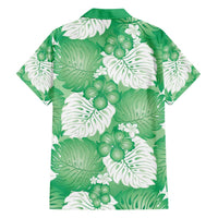 Green Aloha Hawaii Hawaiian Shirt Monstera Hibiscus Plumeria Seamless Vibes - Polynesian Pride