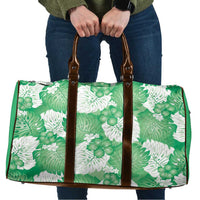 Green Aloha Hawaii Travel Bag Monstera Hibiscus Plumeria Seamless Vibes - Polynesian Pride
