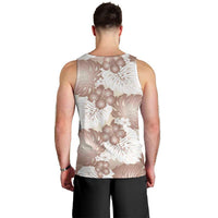 Mocha Mousse Aloha Hawaii Men Tank Top Monstera Hibiscus Plumeria Seamless Vibes LT14 - Polynesian Pride