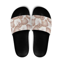 Mocha Mousse Aloha Hawaii Slide Sandals Monstera Hibiscus Plumeria Seamless Vibes - Polynesian Pride