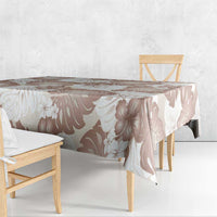 Mocha Mousse Aloha Hawaii Tablecloth Monstera Hibiscus Plumeria Seamless Vibes - Polynesian Pride