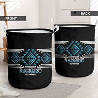 Aotearoa Atua Ranginui Laundry Basket Maori Sky Father Taniko Motifs