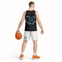 Aotearoa Atua Ranginui Personalised Basketball Jersey Maori Sky Father Taniko Motifs
