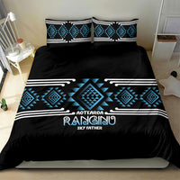Aotearoa Atua Ranginui Bedding Set Maori Sky Father Taniko Motifs