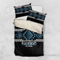 Aotearoa Atua Ranginui Bedding Set Maori Sky Father Taniko Motifs