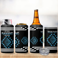 Aotearoa Atua Ranginui Personalised 4 in 1 Can Cooler Tumbler Maori Sky Father Taniko Motifs