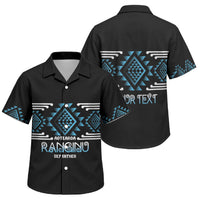 Aotearoa Atua Ranginui Personalised Family Matching Off Shoulder Short Dress and Hawaiian Shirt Maori Sky Father Taniko Motifs