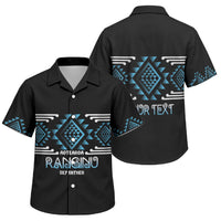 Aotearoa Atua Ranginui Personalised Family Matching Puletasi and Hawaiian Shirt Maori Sky Father Taniko Motifs