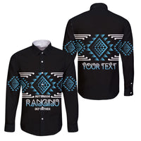 Aotearoa Atua Ranginui Personalised Family Matching Tank Maxi Dress and Hawaiian Shirt Maori Sky Father Taniko Motifs