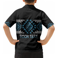 Aotearoa Atua Ranginui Personalised Kid Hawaiian Shirt Maori Sky Father Taniko Motifs