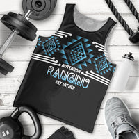 Aotearoa Atua Ranginui Personalised Men Tank Top Maori Sky Father Taniko Motifs