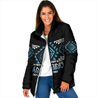 Aotearoa Atua Ranginui Personalised Padded Jacket Maori Sky Father Taniko Motifs